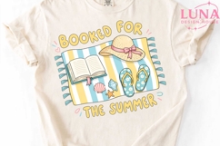 Booked For The Summer PNG, Beach Reading Clipart, Book Lover Product Image 4