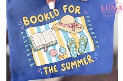 Booked For The Summer PNG, Beach Reading Clipart, Book Lover Product Image 6