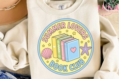 Summer Lovers Book Club PNG, Beach Reading Clipart, Bookish Product Image 2