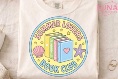 Summer Lovers Book Club PNG, Beach Reading Clipart, Bookish Product Image 3
