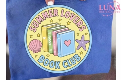 Summer Lovers Book Club PNG, Beach Reading Clipart, Bookish Product Image 6