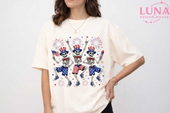 Dancing Skeletons 4th of July PNG, Patriotic Skeleton PNG Product Image 5