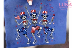 Dancing Skeletons 4th of July PNG, Patriotic Skeleton PNG Product Image 6