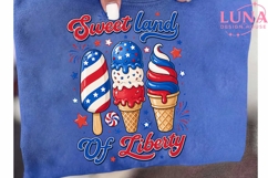 Sweet Land of Liberty Ice Cream PNG, 4th of July PNG, Patrio Product Image 6