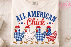 All American Chick PNG, Patriotic Chicken PNG, 4th of July P Product Image 4