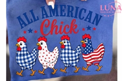 All American Chick PNG, Patriotic Chicken PNG, 4th of July P Product Image 6