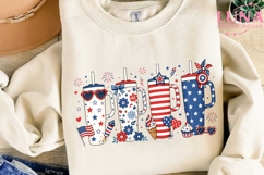 4th of July Stanley Tumbler PNG, Patriotic Tumbler Clipart P Product Image 3