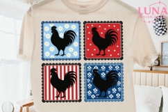 Patriotic Rooster PNG, Farmhouse Clipart, 4th of July Chicke Product Image 2