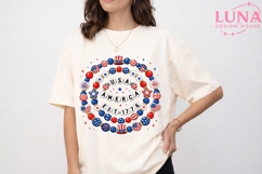 USA Patriotic Friendship Bracelet PNG, 4th of July PNG, Amer Product Image 4
