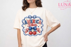America Vibes Patriotic Cherries PNG, 4th of July Sublimatio Product Image 5