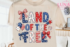 Land of the Free PNG, Patriotic 4th of July PNG, USA Clipart Product Image 2