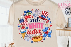 Red White and Due PNG, 4th of July Maternity PNG, Pregnancy Product Image 2