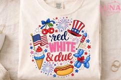 Red White and Due PNG, 4th of July Maternity PNG, Pregnancy Product Image 4
