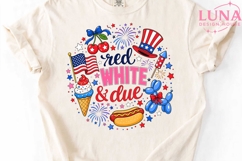 Red White and Due PNG, 4th of July Maternity PNG, Pregnancy Product Image 5
