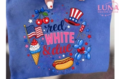 Red White and Due PNG, 4th of July Maternity PNG, Pregnancy Product Image 6
