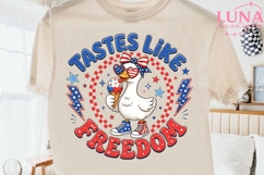 Tastes Like Freedom Duck PNG, 4th of July Sublimation PNG Product Image 2
