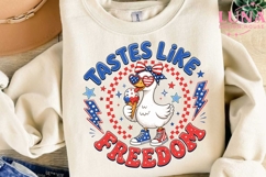 Tastes Like Freedom Duck PNG, 4th of July Sublimation PNG Product Image 3