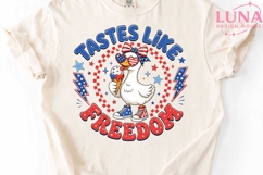 Tastes Like Freedom Duck PNG, 4th of July Sublimation PNG Product Image 5