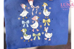 Cute Ducks with Bows PNG, Coquette Duck Clipart, Spring PNG Product Image 6
