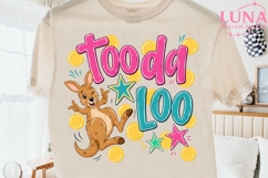 Toodaloo Kangaroo Png, Cute Kangaroo Sublimation Png, Kids P Product Image 1
