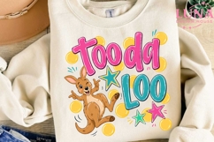 Toodaloo Kangaroo Png, Cute Kangaroo Sublimation Png, Kids P Product Image 2