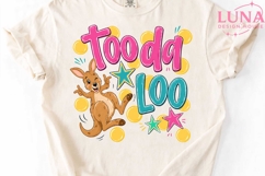 Toodaloo Kangaroo Png, Cute Kangaroo Sublimation Png, Kids P Product Image 4