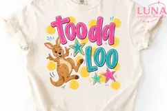 Toodaloo Kangaroo Png, Cute Kangaroo Sublimation Png, Kids P Product Image 4