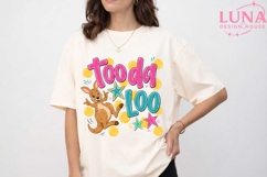 Toodaloo Kangaroo Png, Cute Kangaroo Sublimation Png, Kids P Product Image 5