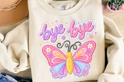 Bye Bye Butterfly PNG, Cute Butterfly Clipart, Girly PNG Product Image 3