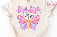 Bye Bye Butterfly PNG, Cute Butterfly Clipart, Girly PNG Product Image 5