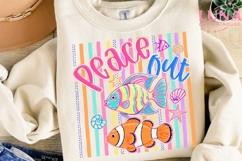 Peace Out Tropical Fish PNG, Summer Beach Clipart, Ocean PNG Product Image 3