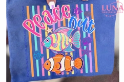 Peace Out Tropical Fish PNG, Summer Beach Clipart, Ocean PNG Product Image 6