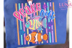 Peace Out Tropical Fish PNG, Summer Beach Clipart, Ocean PNG Product Image 6