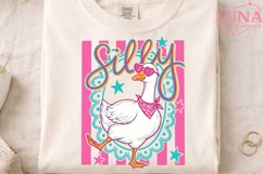 Silly Goose Retro Pink PNG, Funny Goose Clipart, Trendy Goos Product Image 4