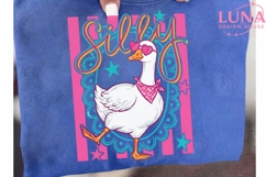Silly Goose Retro Pink PNG, Funny Goose Clipart, Trendy Goos Product Image 6
