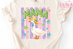 Mama Goose Watercolor PNG, Mother Goose Sublimation PNG Product Image 5