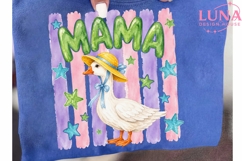 Mama Goose Watercolor PNG, Mother Goose Sublimation PNG Product Image 6