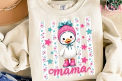 Cute Duck Mama Floral PNG, Duck Sublimation, Mama Duck PNG Product Image 3