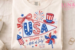 USA 4th of July Pennant PNG, Patriotic Sublimation Clipart Product Image 4
