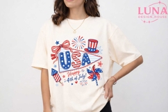 USA 4th of July Pennant PNG, Patriotic Sublimation Clipart Product Image 1