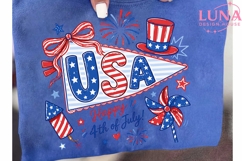 USA 4th of July Pennant PNG, Patriotic Sublimation Clipart Product Image 6