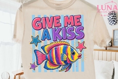 Give Me A Kiss Tropical Fish PNG, Cute Fish Clipart, Summer Product Image 2