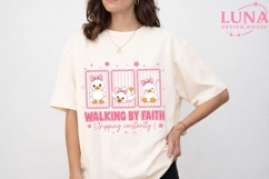 Walking By Faith Tripping Constantly PNG, Cute Duck Clipart Product Image 5