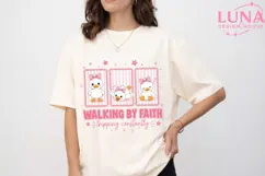 Walking By Faith Tripping Constantly PNG, Cute Duck Clipart Product Image 5