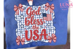 God Bless the USA Png, Patriotic 4th of July Png, Coquette B Product Image 6