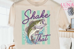 Shake That Bass Fishing PNG, Funny Fishing Sublimation Desig Product Image 2