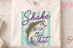 Shake That Bass Fishing PNG, Funny Fishing Sublimation Desig Product Image 3