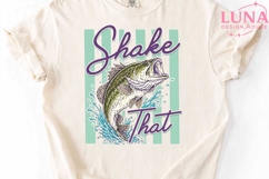 Shake That Bass Fishing PNG, Funny Fishing Sublimation Desig Product Image 4