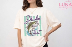 Shake That Bass Fishing PNG, Funny Fishing Sublimation Desig Product Image 5