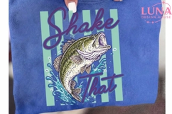 Shake That Bass Fishing PNG, Funny Fishing Sublimation Desig Product Image 6